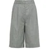 Loulou Studio Pleated Shorts In Gray