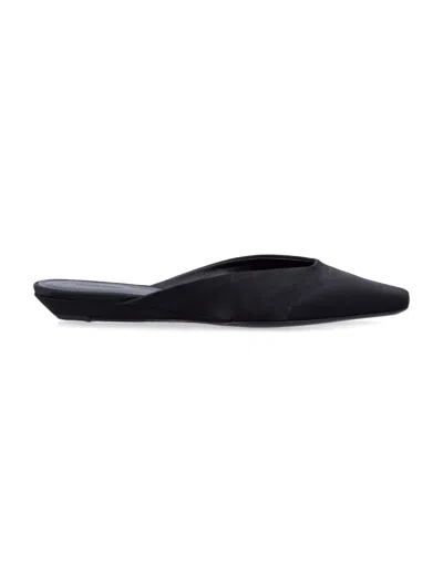 LOULOU STUDIO LOULOU STUDIO POINTED TOE MULES WITH ANGLED HEEL