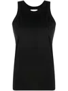 Loulou Studio Round-neck Sleeveless Tank Top In Black
