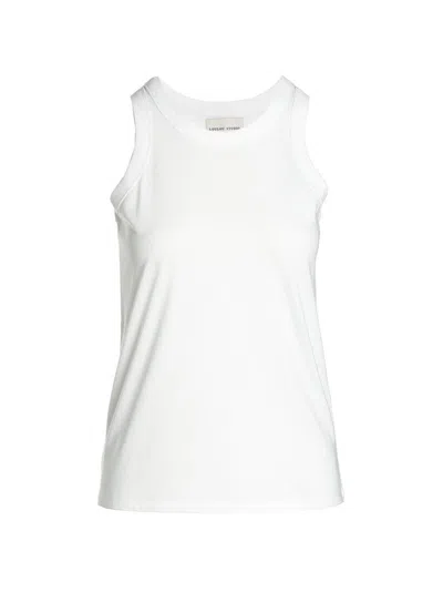 Loulou Studio Crew Neck Top In White