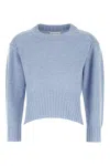 LOULOU STUDIO POWDER BLUE CASHMERE LIAN SWEATER