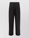 Loulou Studio Mid-rise Crepe Wide-leg Pants In Black
