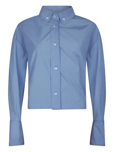 Loulou Studio Pulau Long-sleeved Button-up Shirt In Blue