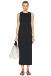 Loulou Studio Molino Stretch Pointelle-knit Maxi Dress In Black