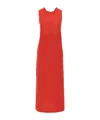 Loulou Studio Red Dress With Knotted Detail In Red
