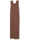 Loulou Studio Rayna Midi Dress In Brown