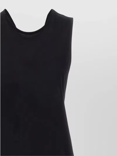 Loulou Studio 'rayna' Sleeveless Dress Knot Detail In Black