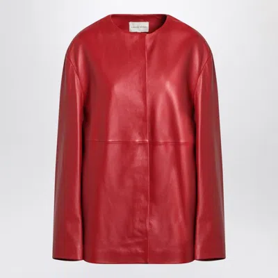 LOULOU STUDIO LOULOU STUDIO  RED ATALIA LEATHER JACKET