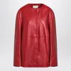 Loulou Studio Atalia Leather Jacket Long Sleeves