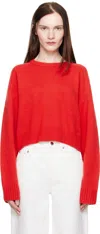 Loulou Studio Red Bruzzi Sweater In Chili