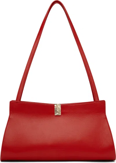 Loulou Studio Red Johanna Bag In Tomato