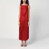 Loulou Studio Moun Sleeveless Draped Silk Midi Dress