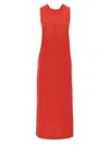 Loulou Studio Red Dress With Knotted Detail In Red