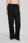 Loulou Studio Reed Fringed Trousers In Black