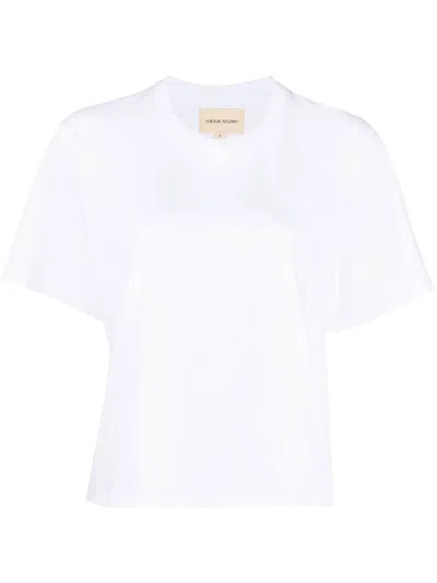 Loulou Studio Relaxed Short-sleeve T-shirt In White