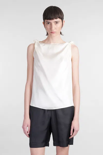 Loulou Studio Remy Topwear In Beige Silk In Sand