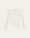 Loulou Studio Cashmere Crewneck Sweater In Ivory