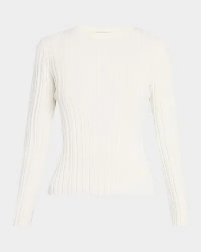 LOULOU STUDIO ELSA RIB LONG-SLEEVE TOP