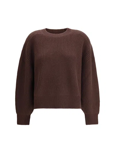 Loulou Studio Ribbed Cashmere Sweater In Brown