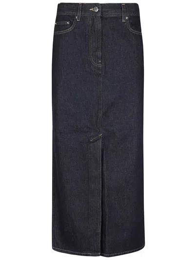 LOULOU STUDIO RONA DENIM LONG SKIRT