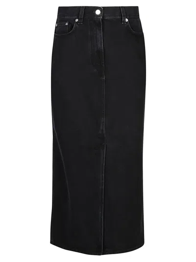 LOULOU STUDIO RONA DENIM LONG SKIRT