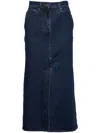 Loulou Studio Rona Denim Maxi Skirt In Blue
