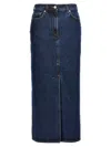 Loulou Studio Rona Denim Maxi Skirt In Blue