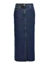 Loulou Studio Rona Denim Maxi Skirt In Blue