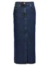 Loulou Studio Rona Denim Maxi Skirt In Blue