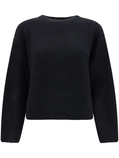 Loulou Studio Black Wool Blend Bruzzi Sweater