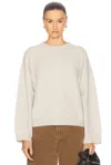Loulou Studio Ropo Sweater In Stone Melange