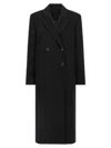 Loulou Studio Temo Double Breast Viscose Coat In Black