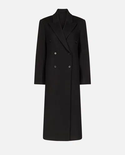 Loulou Studio Rosco Double Breasted Coat In Black