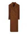 Loulou Studio Rosco Double Breasted Coat In Brown