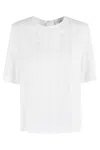 Loulou Studio Round Neck Blouse In Ivory