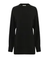 Loulou Studio Round-neck Pullover Sweater In Black