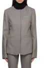 Loulou Studio Round-neck Suit Jacket In Gray