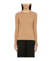 Loulou Studio Beige Silk Blend Crew-neck Sweater In Brown