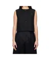 Loulou Studio Round-neck Vest In Black
