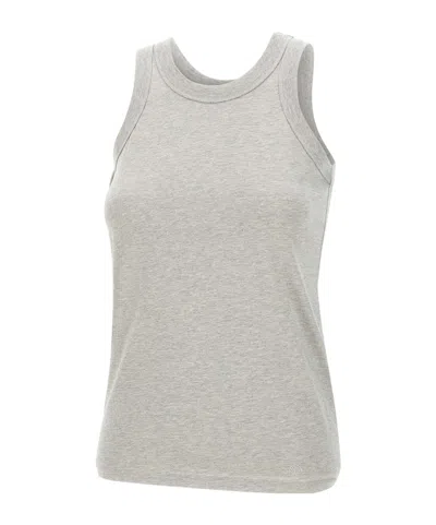 Loulou Studio Round-neck Vest In Gray