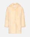 Loulou Studio Ruben Shearling Coat In Multi