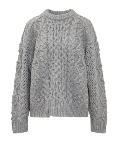 Loulou Studio Sacas Sweater In Gray