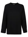 Loulou Studio Safi Round Neck Sweater In Black