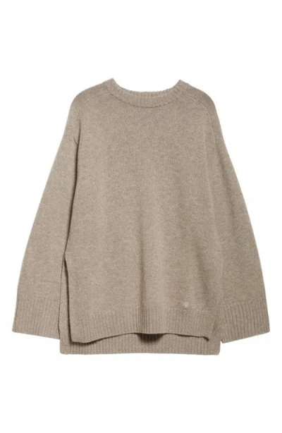 Loulou Studio Loulou De Saison Safi Step Hem Wool & Cashmere Sweater In Ash Grey
