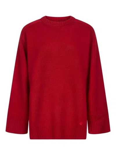 Loulou Studio Safi Wide-cuff Cashmere Sweater In Red