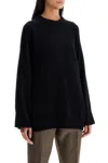 Loulou Studio Pullover Safi In Lana E Cashmere In Black