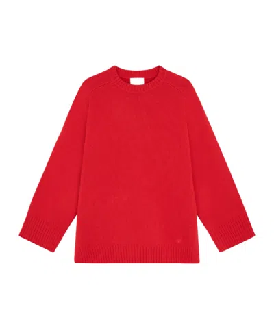 Loulou Studio Safi Wool Cashmere Sweater In Red