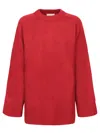 Loulou Studio Safi Wool Cashmere Sweater In Bordeaux