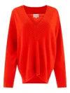 Loulou Studio Relaxed Fit Cashmere Knitwear In Red