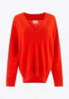 Loulou Studio Relaxed Fit Cashmere Knitwear In Red